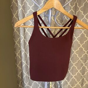 NWOT HeyNuts Burgundy Strappy Tank Top